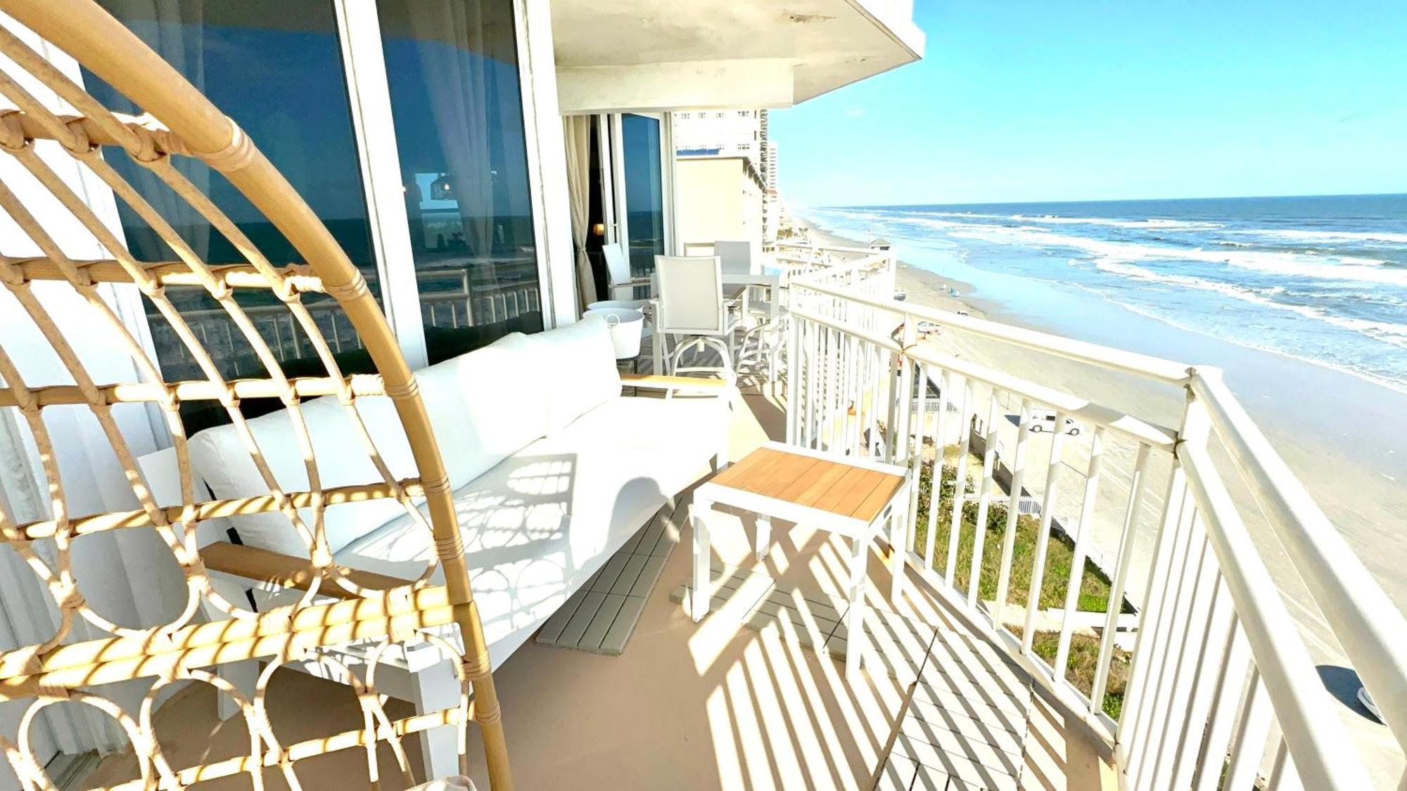 Beach Oasis 601 Gorgeous Ocean Front Ocean View For 10 Sleeps Up To 15 Apartamento Daytona Beach Exterior foto